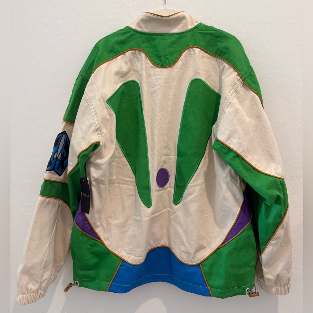 Disney Pixar Boxlunch Space Ranger Buzz Lightyear Toy Story Racing Jacket NWT - Picture 5 of 5